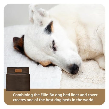 Ellie-Bo Brown Waterproof Cover for Memory Foam Dog Beds