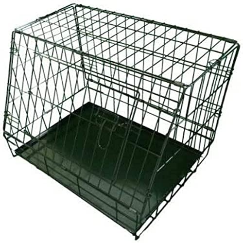 Ellie-Bo Standard Slanted Dog Cage in Black