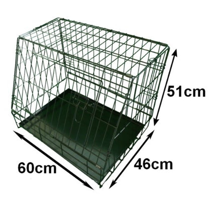 Ellie-Bo Standard Slanted Dog Cage in Black