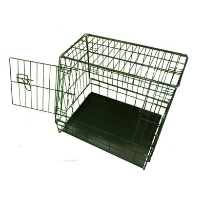 Ellie-Bo Standard Slanted Dog Cage in Black